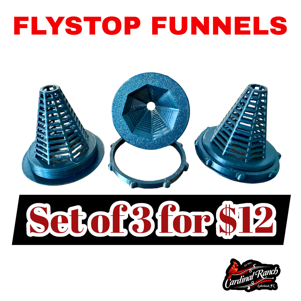 FLYSTOP FUNNELS – 3 PACK
